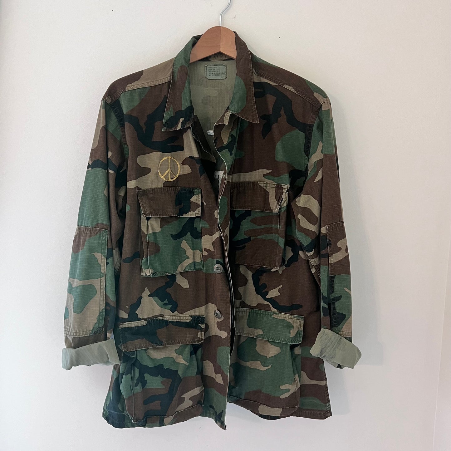 "Stay Wild" Upcycled Army Surplus Jacket