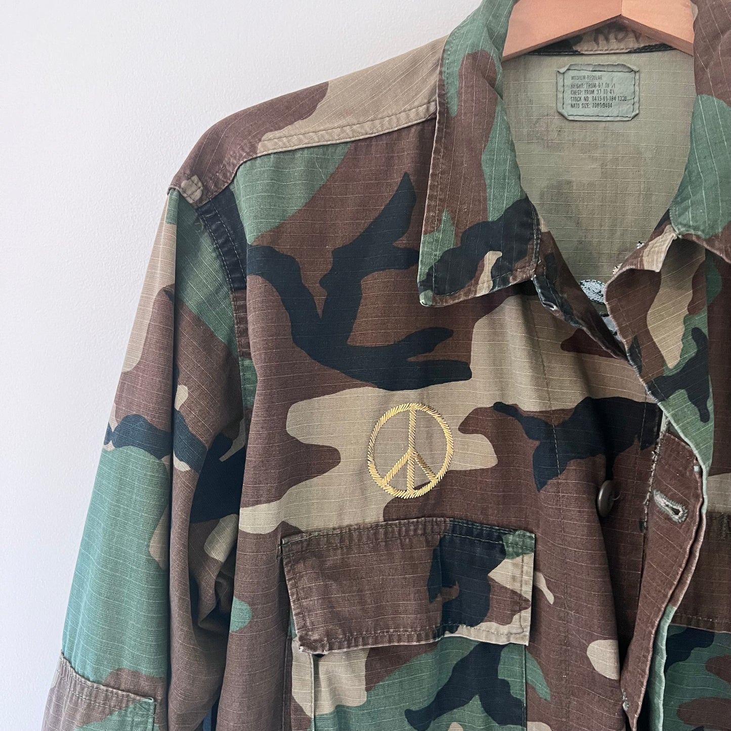 "Stay Wild" Upcycled Army Surplus Jacket