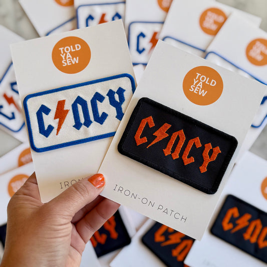 CINCY Embroidered Iron-on Patch