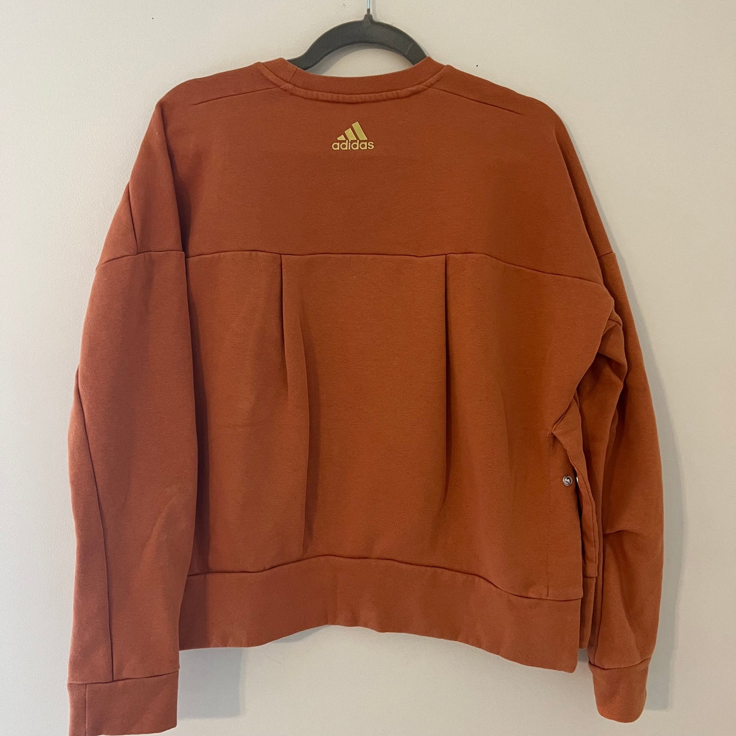 Upcycled Adidas Crewneck with Embroidered Tiger