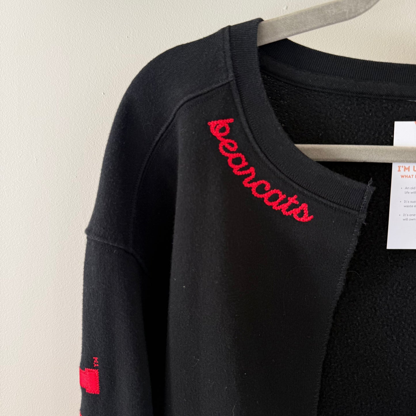 University of Cincinnati Upcycled PINK Cropped Cardi