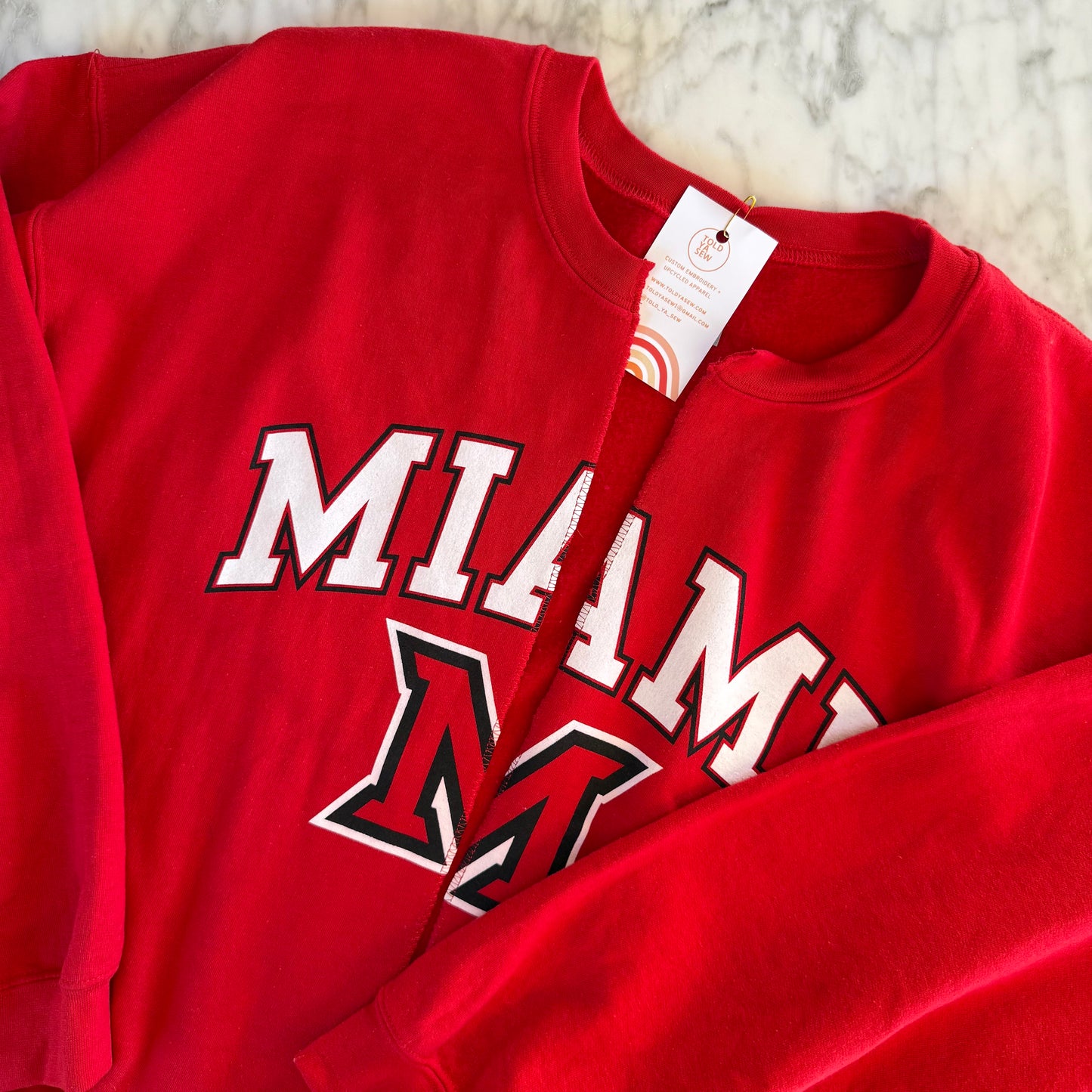 Miami University Upcycled Cardi Crewneck