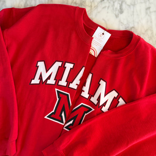 Miami University Upcycled Cardi Crewneck