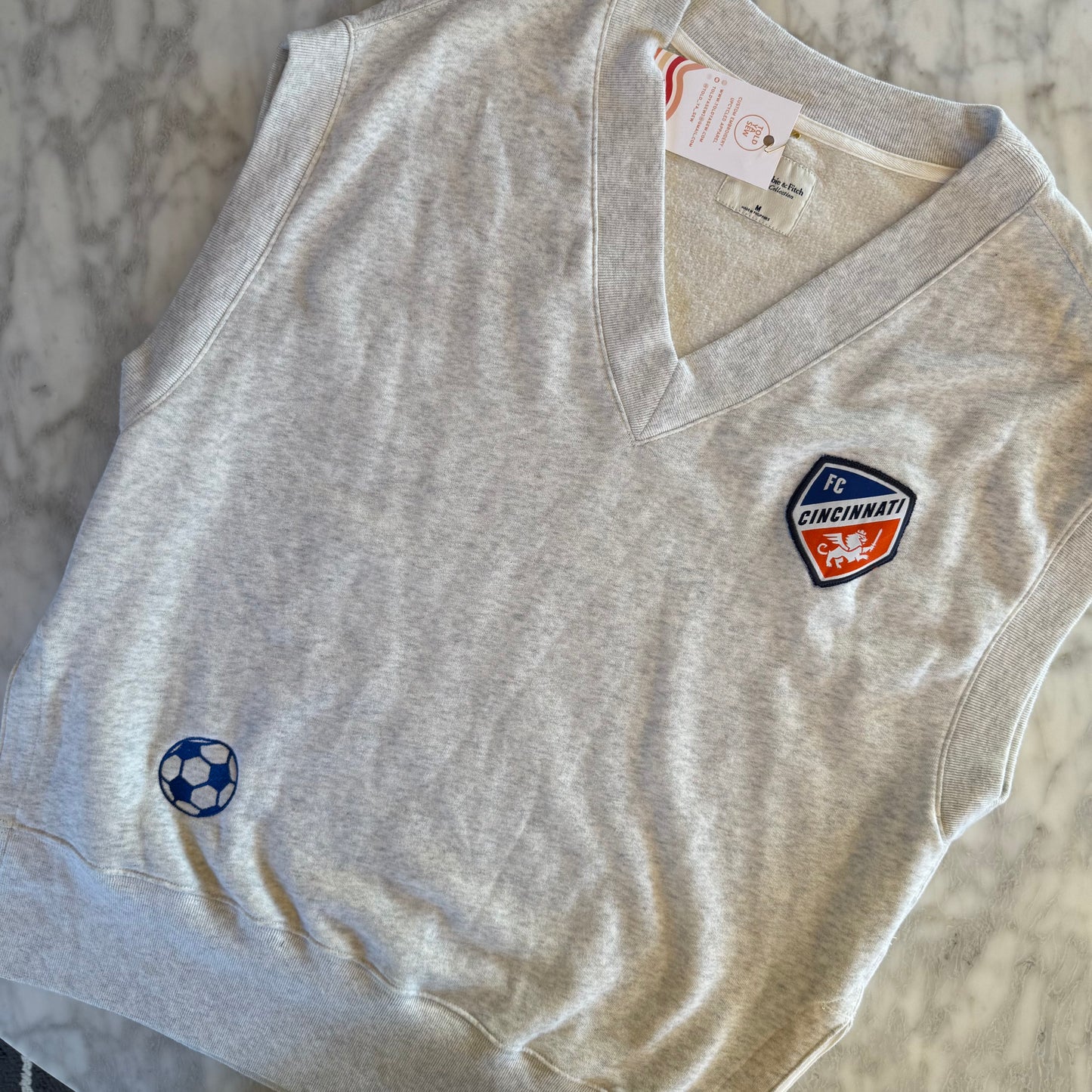 FC Cincy Upcycled Sweatshirt Vest