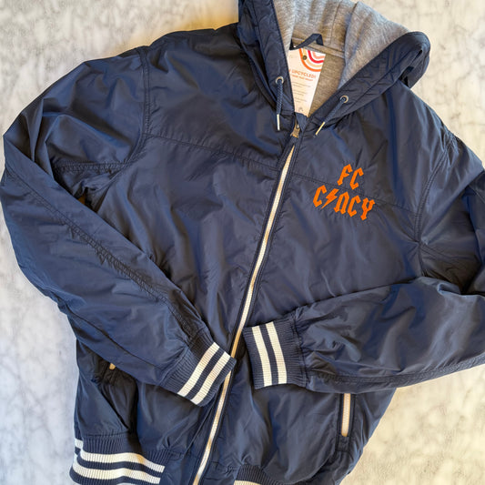 FC Cincy Embroidered Upcycled Windbreaker Jacket