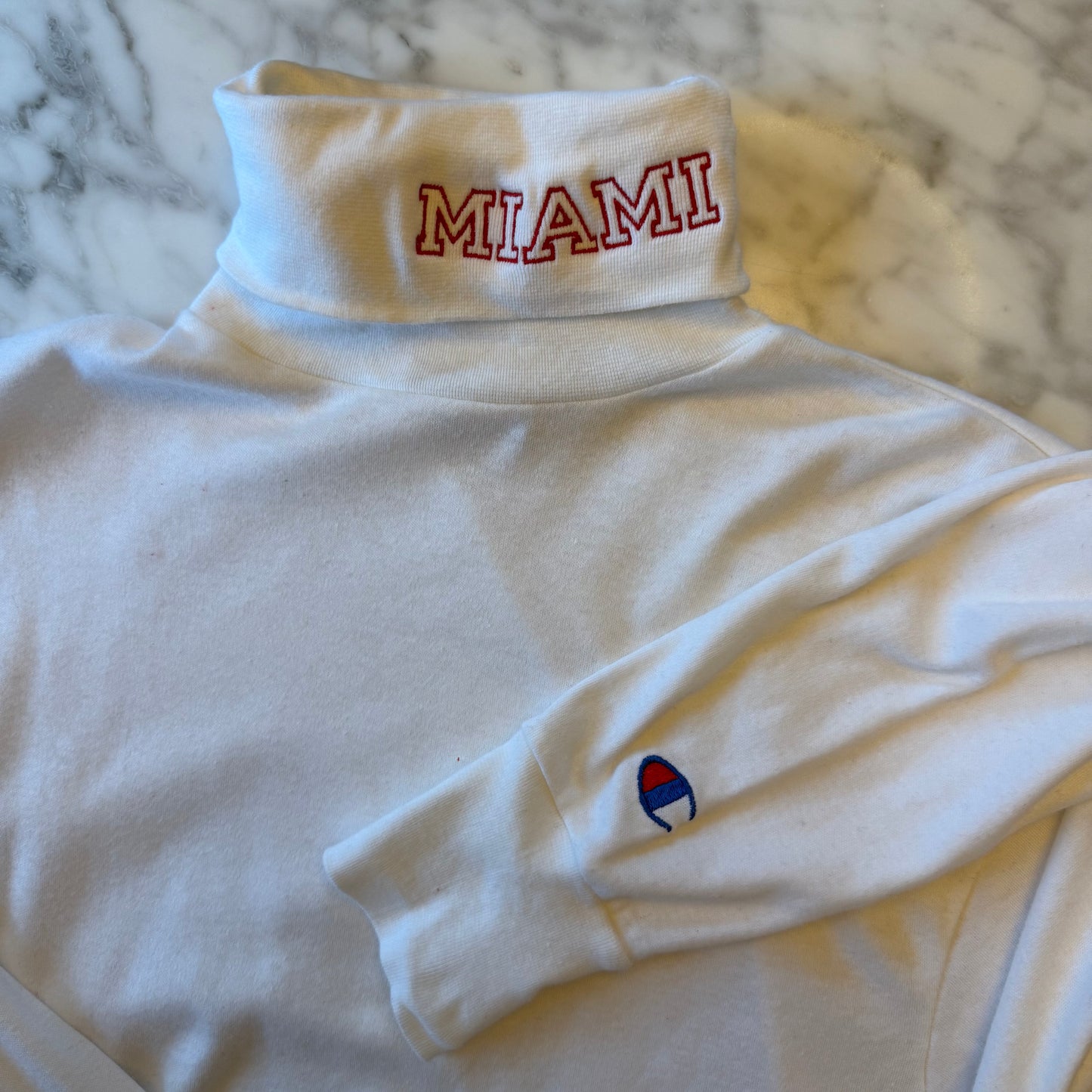 Miami University Embroidered Vintage Turtleneck