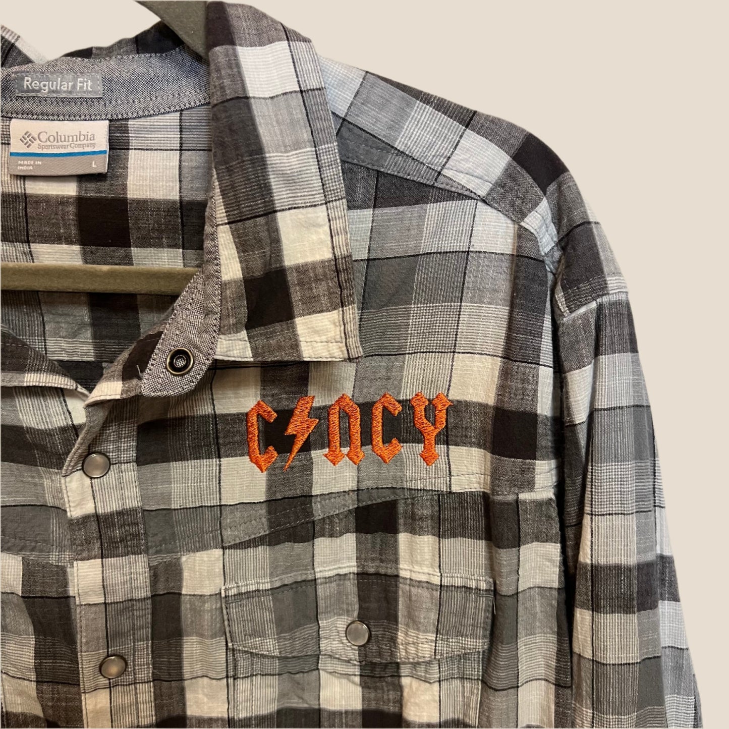 Cincy Embroidered Upcycled Snap Button Western Shirt