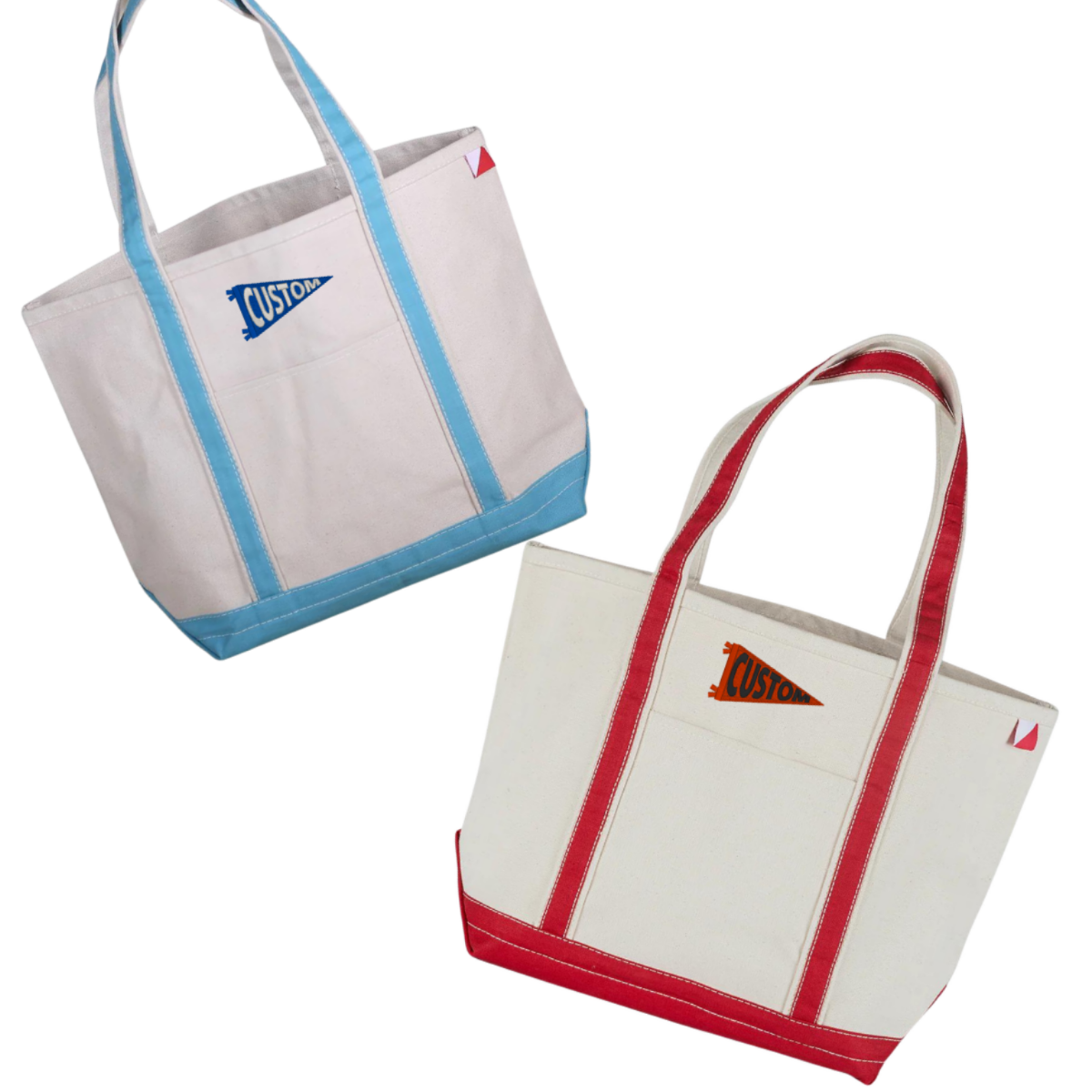 Custom Embroidered Pennant Flag Classic Canvas Tote Bag
